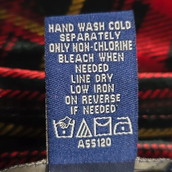 Denim&Co Plaid Velvet Button Up Blouse Top Stretch Plus Sz 1X Holiday Christmas - Picture 5 of 12